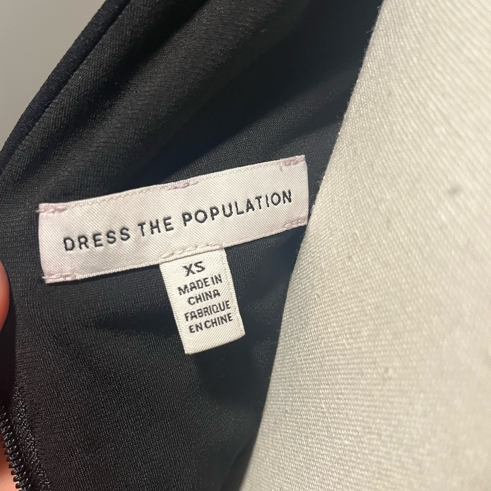 NWOT DRESS THE POPULATION GOWN -XS - Picture 5 of 6